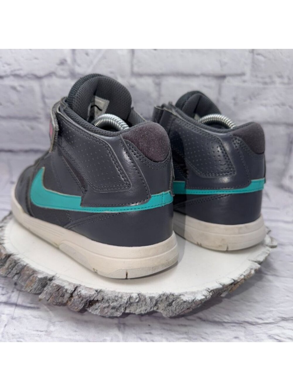 Nike SB Mogan Mid Kids Size 6Y Shoes Gray Blue Pink Sneakers 645025-036 - Picture 4 of 8
